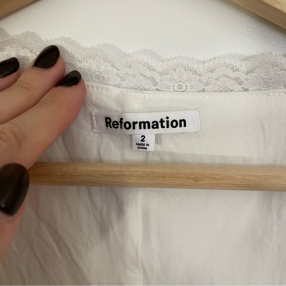 Reformation Rosalie Linen Top - Picture 3 of 8